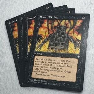 MTG Magic the Gathering Burnt Offering x4